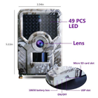 Фотоловушка Hunting PR-200 мисливська камера 12 Мп, 1080P, ІК 15 метрів, кут 120 градусів, нічне бачення 25м - зображення 10