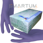 Перчатки нитриловые одноразовые нестерильные без пудры SFM 3.1 г размер M 100 шт - 50 пар Фиолетовые - изображение 1