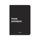 Блокнот ORNER Think Different А5 144 листа в клеточку Черный