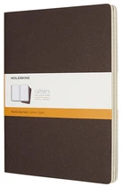 Набір зошитів Moleskine Cahier великий 19 х 25 см в лінію коричневий