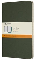Набір зошитів Moleskine Cahier середній 13 х 21 см в лінію зелений