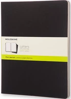Набір зошитів Moleskine Cahier XXL 21,6 х 27,9 см нелінований чорний