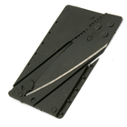 Стальной нож-кредитка в форме карточки (сталь и пластик) NV-01 черный - изображение 4