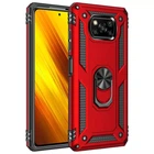 Ударопрочный чехол Serge Ring for Magnet для Xiaomi Poco X3 NFC / Poco X3 Pro Красный Без бренда
