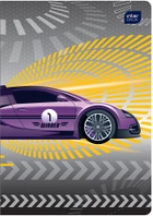 Набор тетрадей ученических Interdruk Premium Speed Cars 8 шт (по 2 каждого дизайна) А5+ в линию 12 листов (298669-8) - изображение 5