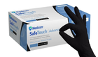 Перчатки нитриловые Medicom Safe Touch Advanced Black 3.6 S - изображение 1