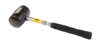 Киянка гумова MASTERTOOL 55 мм 340 г металева рукоятка чорна 02-1301