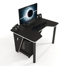 Геймерский игровой стол ZEUS IVAR-1400 черный+белый