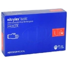 Перчатки нитриловые Mercator Medical nitrylex basic 100 шт, размер L синие - изображение 1