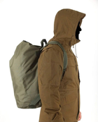 Тактическая транспортная сумка-баул мешок армейский Trend олива на 45 л с Oxford 600 Flat 0056 - изображение 3