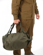 Тактична транспортна сумка-баул мішок армійський Trend олива на 45 л з Oxford 600 Flat 0056 - зображення 4