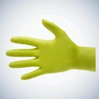 Одноразові рукавички нестерильні нітрилові без пудри Ampri 100 шт в упаковці Розмір L 01176 Color Style Сedro Жовті - изображение 1