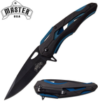 Нож Master USA MU-A086BL Черно-синий - изображение 2