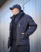 Куртка тактична FCTdesign на сітці Софтшелл 52-54 синя - зображення 3