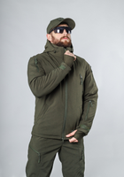 Куртка тактична FCTdesign на сітці Софтшелл 52-54 хакі - зображення 3
