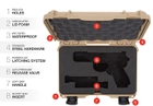 Захисний кейс для зброї Nanuk Case 909 Glock Pistol Tan (909-GLOCK0) - зображення 3