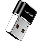 Перехідник Baseus USB to USB-C для зарядки і синхронізації Чорний