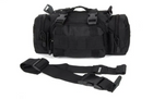 Рюкзак-сумка тактическая военная на пояс или плечо Molle 6 Литров Черный - изображение 4