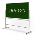 Доска поворотная UkrBoards магнитно-меловая двусторонняя 90 x 120 см