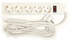 Мережевий фільтр PowerPlant JY-1056/3 (PPSA10M30S5) 5 розеток, 3 м, белый (пакет)