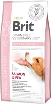 Сухой корм для всех возрастов Brit VetDiets при пищевой аллергии с лососем горохом и гречкой