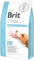Сухой корм для взрослых Brit VetDiets при избыточном весе с ягнятиной индейкой и горохом