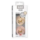 Пустушка Bibs 0-6 міс кругла натуральний каучук Vanilla Blush