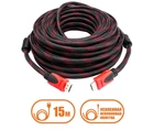 Кабель усиленный, шнур в обмотке LogicPower HDMI-HDMI 15 метров (V1.4)