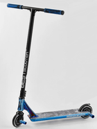 Самокат трюковый Best Scooter "SIMBIOTE" HIC-система, ПЕГИ, алюминиевый диск и дека. Black and Blue (102310)