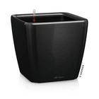 Умный горшок Lechuza Quadro Premium LS 21 квадратный 4 л 22,5 x 20,5 см Черный