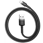 Дата кабель Baseus Cafule Lightning Cable 2.4A (0.5m) (CALKLF-A) Сірий / Чорний