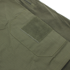 Тактическая футболка с коротким рукавом Lesko A416 Green XL мужская на змейке с карманами камуфляжная - изображение 4