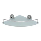 Lidz Oreo 1001 Полка угловая Chrome, стеклянная LDORE1001CRM22180