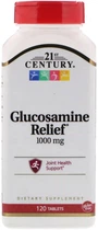 Натуральная добавка 21st Century Glucosamine Relief 1000 мг Таблетки