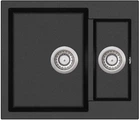 Кухонна мийка Aquasanita Tesa SQT150W Black Metallic 601 Чорний