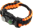 Многофункциональный браслет для выживания Supretto Спасатель Оранжевый (6029-0002)