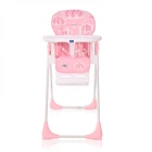 Стульчик для кормления Lorell Kids Cryspi-1 от 6 месяцев до 3 лет ПВХ регулировка сидения и лотка Розовый (10100442111-LR)