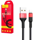 Зарядный кабель для айфона Lightning Hoco X26 Red Black 1м