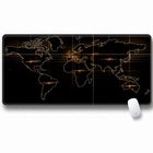 Игровая поверхность Voltronic 300*700 тканевой Карта мира с боковой прошивкой Black