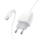 Зарядне мережеве HOCO C72Q Glorious QC3.0 (1USB 3A 18W) Type-C Білий