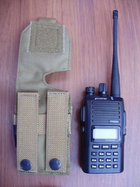 Подсумок для рации малый молле Molle Mini Radio Pouch PH-C429, Cordura Хакі (Khaki) - изображение 5