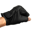 Перчатки тактические кожаные Mil-tec без пальцев черные размер 2XL (12504502_2XL) - изображение 3