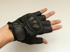 Перчатки тактические кожаные Mil-tec без пальцев черные размер 2XL (12504502_2XL) - изображение 14