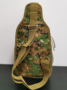 Тактична армійська чоловіча сумка через плече, піксель - зображення 4
