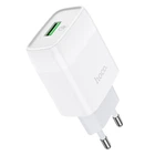 Сетевое зарядное устройство HOCO Glorious single port (1USB, QC3.0/FCP/AFC, 3A, 18W). White