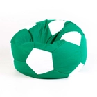 Крісло мішок М'яч футбольний SanchoBAG, розмір М (Середній), матеріал Оксфорд, колір Зелений: Зелений + Білий - зображення 2
