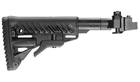 Приклад складной FAB M4 для AK 47, полимер, черный - изображение 5