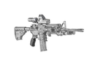 Пістолетна Рукоятка FAB Defense AGR-43 прогумована для M4/M16/AR15. Колір - оливковий - зображення 9