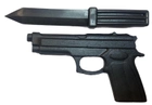 Комплект резиновый Пистолет+нож , муляж, тренировочные - изображение 1