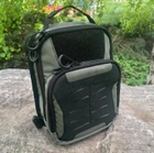 Тактическая сумка-кобура для скрытого ношения Scout Tactical EDC «Tac-box» gray-black - изображение 6